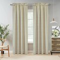 Kd Americana 40 x 63 in. Checkmate Pole Top Curtain Panel; Grey KD2841733